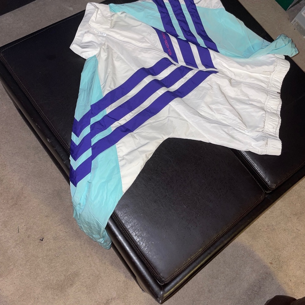 Adidas nice kicks vintage track suit with crazy 8 adidas